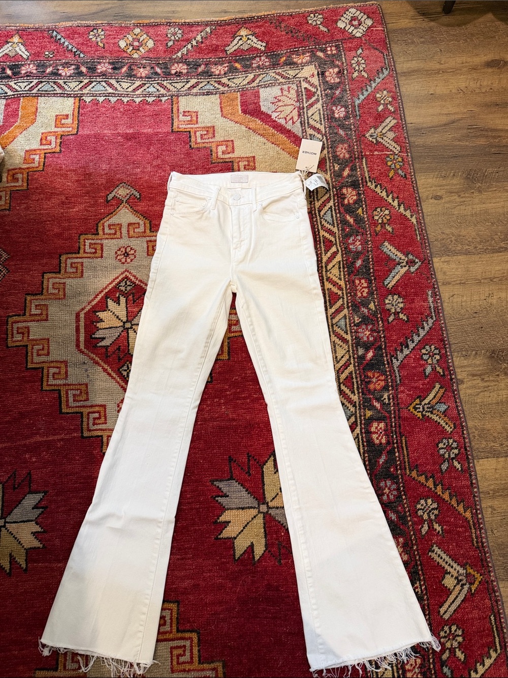 MOTHER White Flared Jeans
